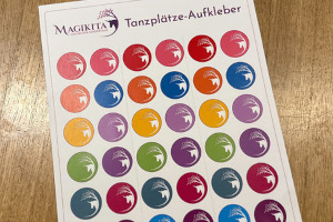 Tanzplätze als Aufkleber